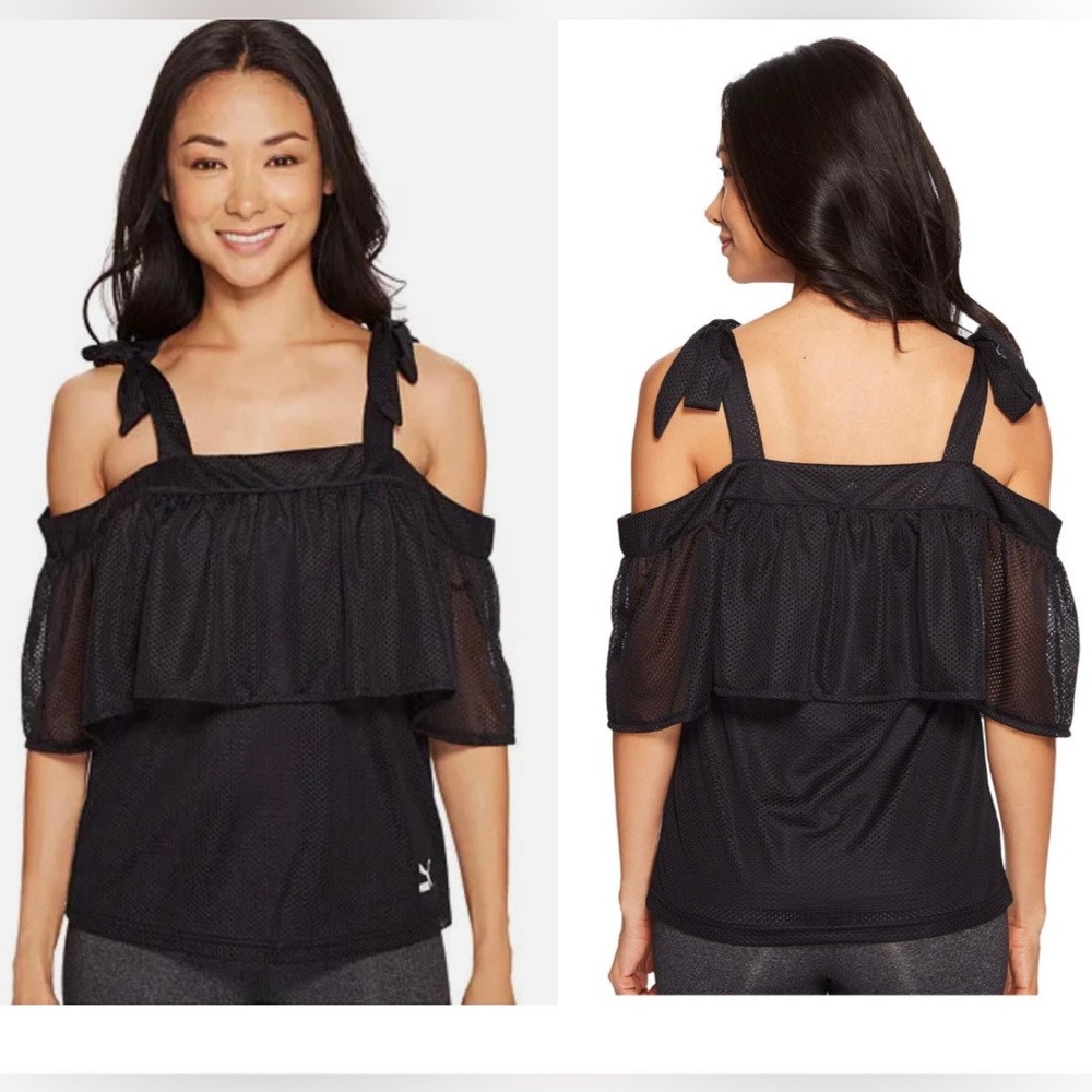 NWT Puma Xtreme Off Shoulder Tee- Black/L
